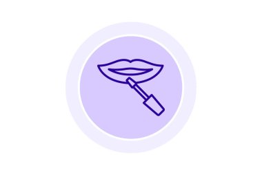 Dudak lekesi, vektör, piksel mükemmel, illüstratör dosyası