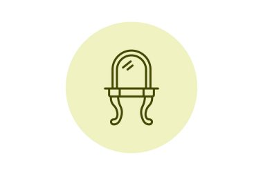 Vanity Mirror, vektör, piksel mükemmel, illüstratör dosyası