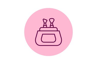 Makyaj çantası, vektör, piksel mükemmel, illüstratör dosyası