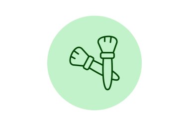 Çift Sonlu Fırça, vektör, piksel mükemmel, illüstratör dosyası