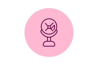 Makyaj vantilatörü, vektör, piksel mükemmel, illüstratör dosyası