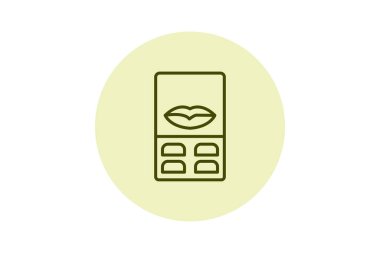 Lip Palet, vektör, piksel mükemmel, illüstratör dosyası