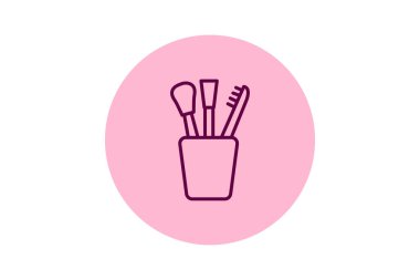 Fırça Tutucu, vektör, piksel mükemmel, illüstratör dosyası