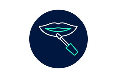 Dudak lekesi, vektör, piksel mükemmel, illüstratör dosyası