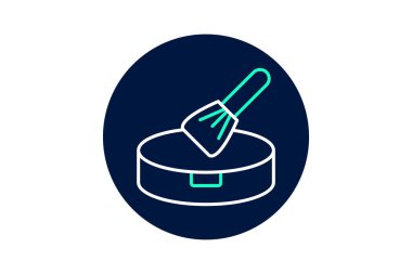 Toz fırçası, vektör, piksel mükemmel, illüstratör dosyası