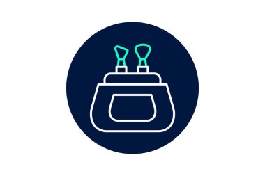 Makyaj çantası, vektör, piksel mükemmel, illüstratör dosyası