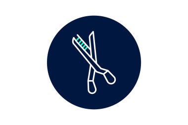 Kaş Makas, vektör, piksel mükemmel, illüstratör dosyası