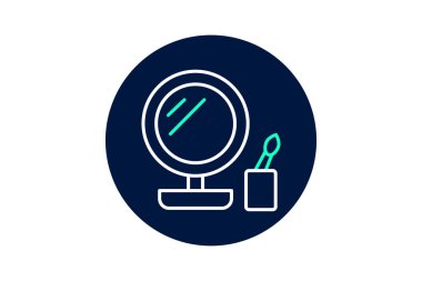 Makyaj İstasyonu, vektör, piksel mükemmel, resimleyici dosyası