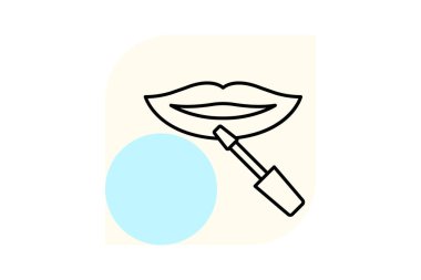 Dudak lekesi, vektör, piksel mükemmel, illüstratör dosyası