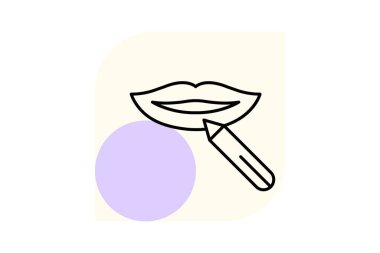 Lip kalem, vektör, piksel mükemmel, illüstratör dosyası