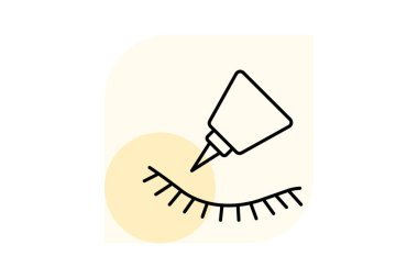 Lash yapıştırıcı, vektör, piksel mükemmel, illüstratör dosyası