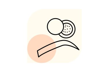 Kaş tozu, vektör, piksel mükemmel, illüstratör dosyası