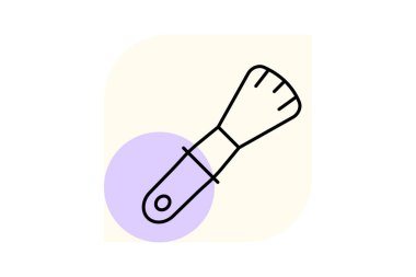 Makyaj fırçası, vektör, piksel mükemmel, illüstratör dosyası