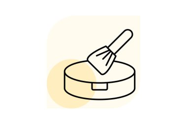 Toz fırçası, vektör, piksel mükemmel, illüstratör dosyası