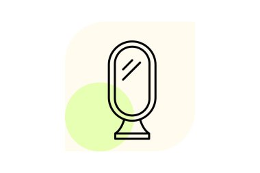 Makyaj aynası, vektör, piksel mükemmel, illüstratör dosyası