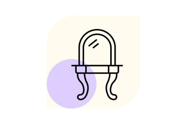 Vanity Mirror, vektör, piksel mükemmel, illüstratör dosyası