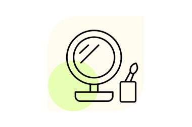 Makyaj İstasyonu, vektör, piksel mükemmel, resimleyici dosyası