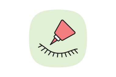 Lash yapıştırıcı, vektör, piksel mükemmel, illüstratör dosyası