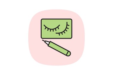 Sahte kirpik, vektör, piksel mükemmel, illüstratör dosyası