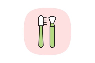 Kaş Fırçası, vektör, piksel mükemmel, illüstratör dosyası