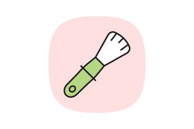 Makyaj fırçası, vektör, piksel mükemmel, illüstratör dosyası