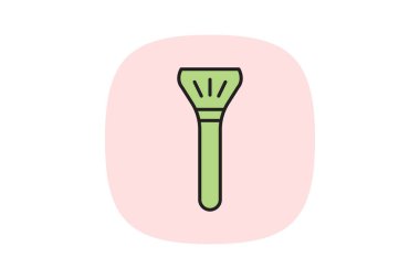 Makyaj Spatula, vektör, piksel mükemmel, illüstratör dosyası