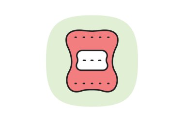 Pamuk pedi, vektör, piksel mükemmel, illüstratör dosyası