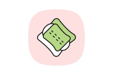 Makyaj bezi, vektör, piksel mükemmel, illüstratör dosyası