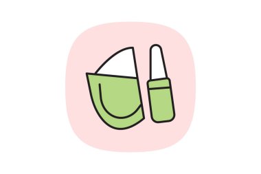 Makyaj Wedge, vektör, piksel mükemmel, illüstratör dosyası