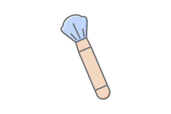 Fan Brush, vector, pixel perfect, illustrator file