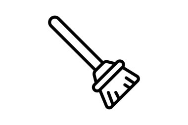 Süpürge fırçası, vektör, piksel mükemmel, illüstratör dosyası