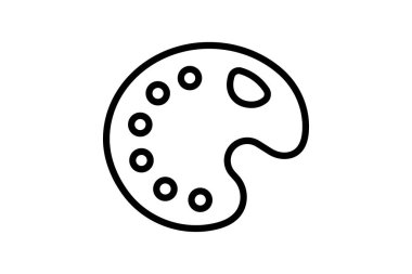 Palet, vektör, piksel mükemmel, çizer dosyası