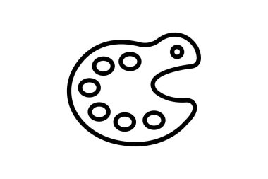 Masaüstü Paleti, vektör, piksel mükemmel, illüstratör dosyası