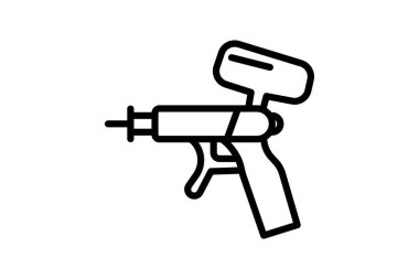 Boya Silahı, vektör, piksel mükemmel, illüstratör dosyası