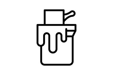 Enamel Boyası, vektör, piksel mükemmel, illüstratör dosyası