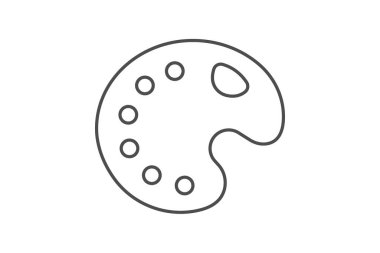 Palet, vektör, piksel mükemmel, çizer dosyası