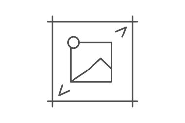 Gerilmiş tuval, vektör, piksel mükemmel, illüstratör dosyası