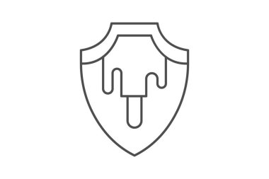 Boya Kalkanı, vektör, piksel mükemmel, illüstratör dosyası