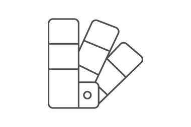 Renk İzi, vektör, piksel mükemmel, illüstratör dosyası