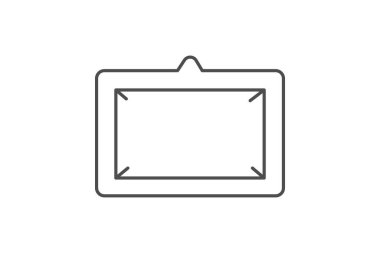 Duvar çerçevesi, vektör, piksel mükemmel, illüstratör dosyası