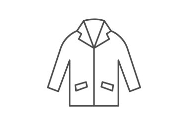 Ceket, vektör, piksel mükemmel, illüstratör dosyası bitiriliyor