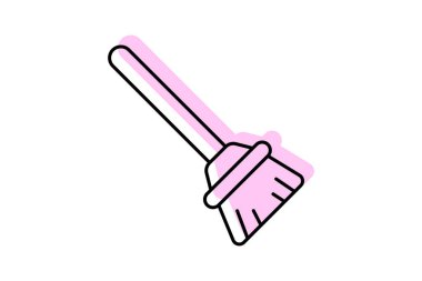 Süpürge fırçası, vektör, piksel mükemmel, illüstratör dosyası