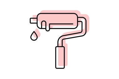 Boya silindiri, vektör, piksel mükemmel, illüstratör dosyası