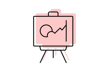 Tablo, vektör, piksel mükemmel, illüstratör dosyası