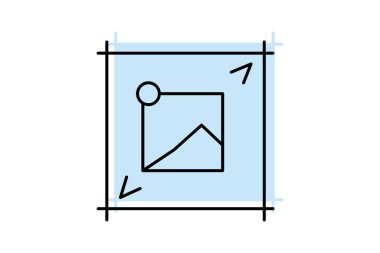 Gerilmiş tuval, vektör, piksel mükemmel, illüstratör dosyası