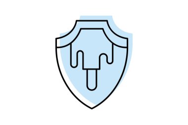 Boya Kalkanı, vektör, piksel mükemmel, illüstratör dosyası