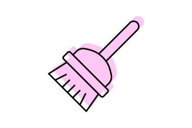 Fırça Temizleyici, vektör, piksel mükemmel, illüstratör dosyası