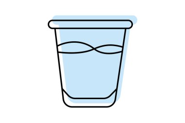 Su kabı, vektör, piksel mükemmel, illüstratör dosyası