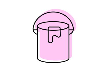 Boya kaplaması, vektör, piksel mükemmel, illüstratör dosyası