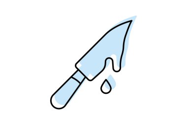 Resim Bıçağı, vektör, piksel mükemmel, illüstratör dosyası